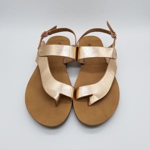 Rouge helium Rose Gold sandals